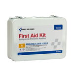 First Aid Only Unitized Metal First Aid Kit, ANSI 2015 Class A, 25 People, 82 Pieces (90568)