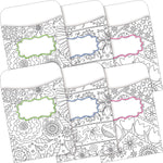 Barker Creek Color Me Library Pockets, 5.125" x 3.5", 60/Set (BC3846)