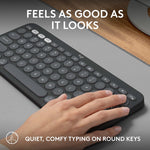 Logitech Pebble 2 Wireless Keyboard and Optical Mouse Combo, Tonal Rose (920-012199)