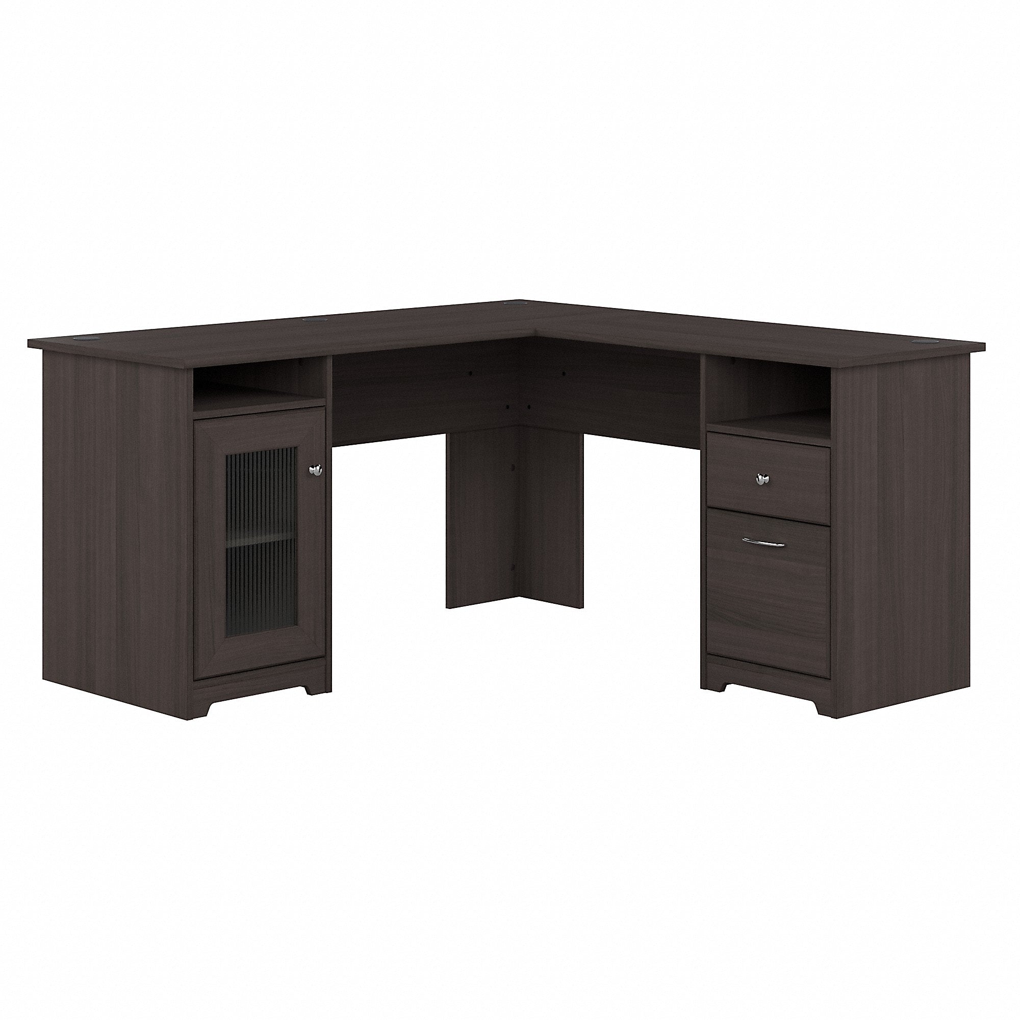 Bush Furniture Cabot 60"W L Shaped Desk, Heather Gray (WC31730-03K)