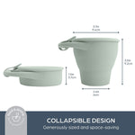 Dream Baby Kids Pop-Up Cup Snack Container, Seafoam Green (DB-L5022A)