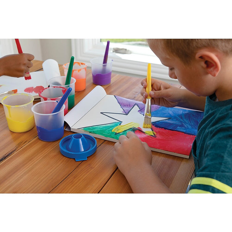 Prang Ready-To-Use Washable Tempera Paint, Assorted Colors, 16 oz., 12/Carton (21696)