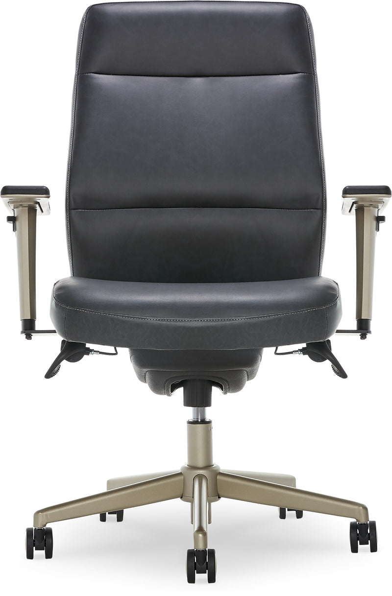 La-Z-Boy Baylor Ergonomic Faux Leather Swivel Executive Chair, Black (CHR10085B)