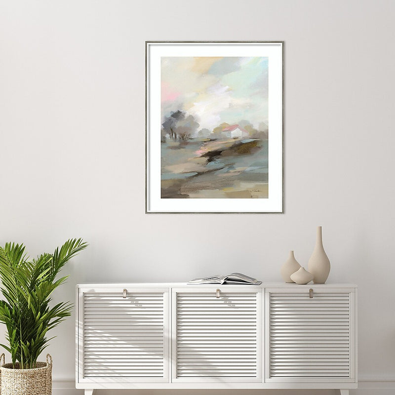 Amanti Art Farm in April by Silvia Vassileva Wood Framed Wall Art Print, 33" x 41" (A42677390637)