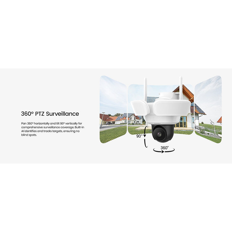 aosu Floodlight Cam Pro Outdoor Smart Security Camera, White (L5P2CA11)