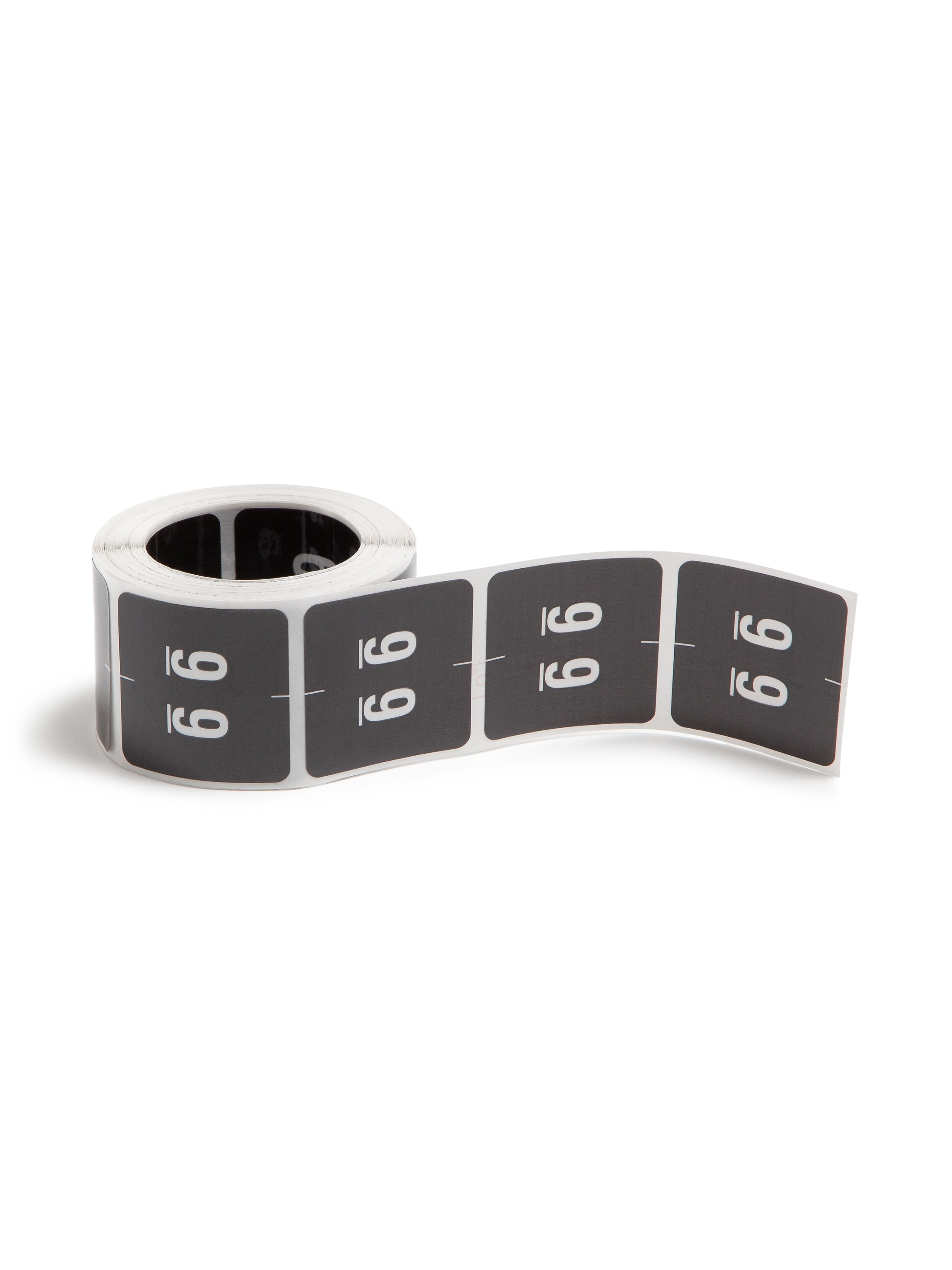Smead DCC Identification & Color Coding Label, 1.5" x 1.5", Black, 250/Roll (67429)