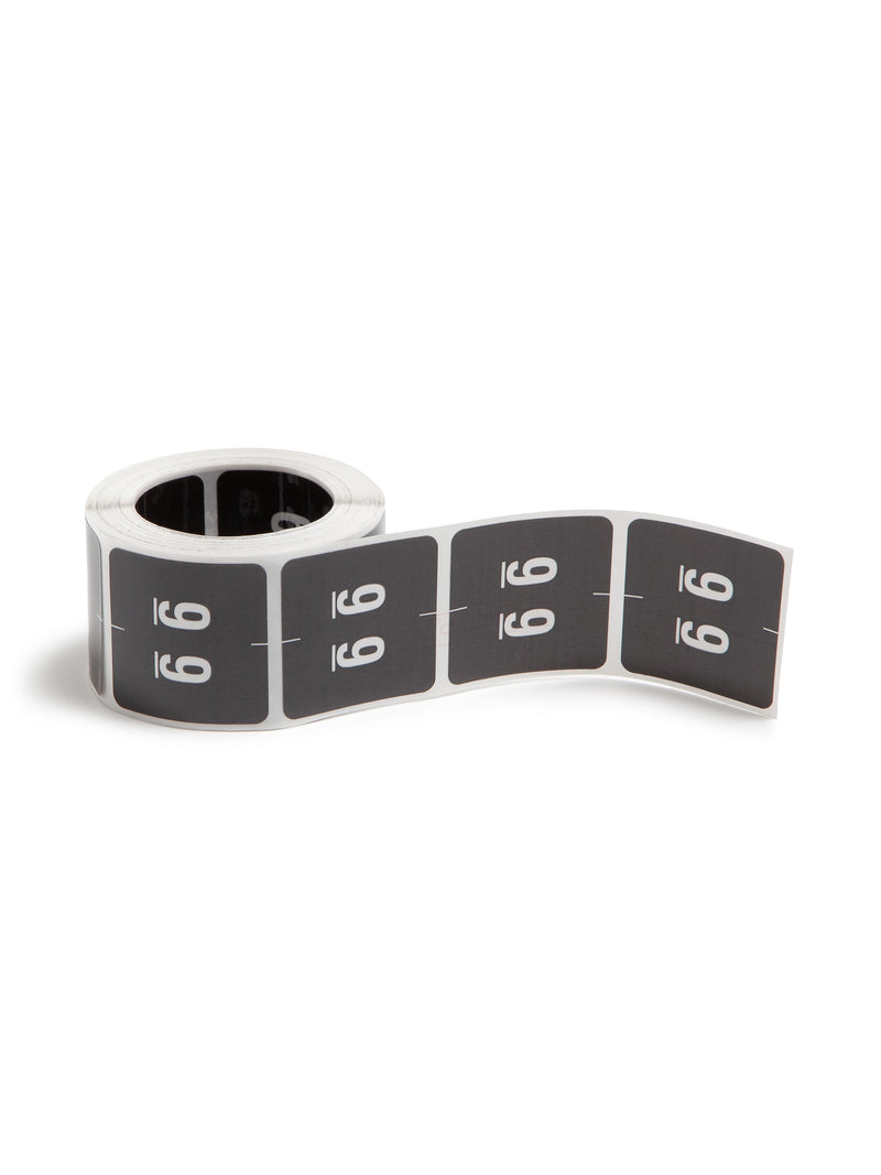 Smead DCC Identification & Color Coding Label, 1.5" x 1.5", Black, 250/Roll (67429)
