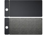 JOURNEY ALTI ULTRA Vegan Leather/Felt Desk Pad, 14.6" x 32.6", Midnight (JMSDMMN)
