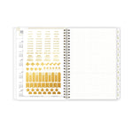 2025-2026 Day Designer for Blue Sky Climbing Floral 5.875" x 8.625" Academic Weekly & Monthly Planner (137884-A26)