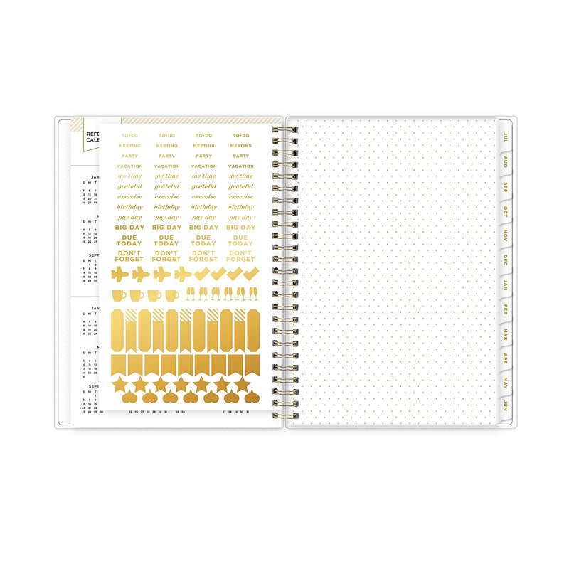 2025-2026 Day Designer for Blue Sky Climbing Floral 5.875" x 8.625" Academic Weekly & Monthly Planner (137884-A26)