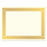 Royal Consumer Rome Gold Foil Certificates, Gold, 15/Pack (GEO47829)