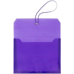 JAM Paper Premium Plastic Document File, Letter, Purple, 3/Pack (218E25PUBX3)