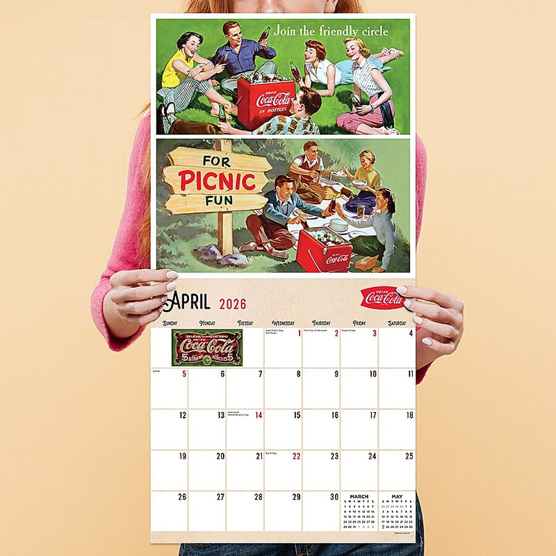 2026 TF Publishing Coca Cola 12" x 12" Monthly Wall Calendar (26-1106)