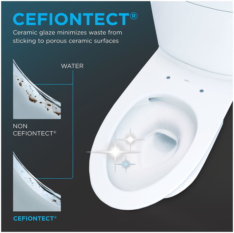 Toto Aquia 0.9 gal. Gravity Flush Toilet, Cotton (CST446CEMGN#01)