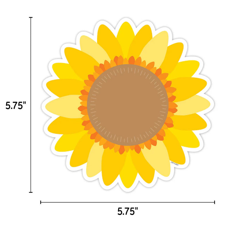 Creative Teaching Press Sunflower Designer Cut-Outs, 36/Pack, 3 Packs/Bundle (CTP10594-3)