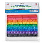 hand2mind Rainbow Fraction Sensory Bubble Popper (96989)