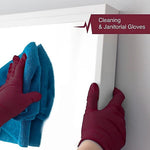 FifthPulse Powder Free Nitrile Gloves, Latex Free, X-Large, Burgundy, 100/Box (FMN100217)