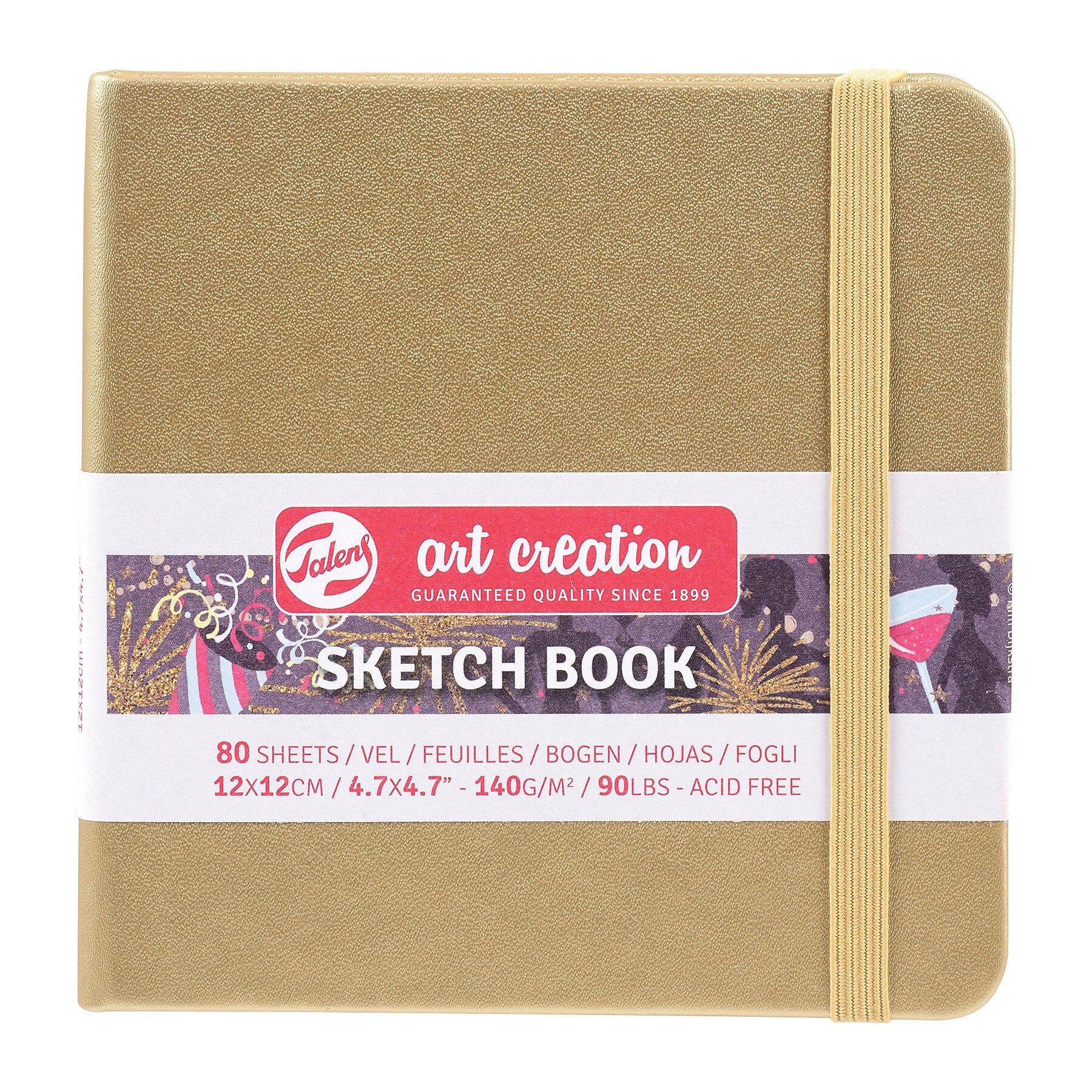 Talens Art Creation 4.7" x 4.7" Sketch Book, 80 Sheets/Book, 5/Bundle (TLN9314144M-5)