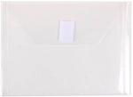 JAM Paper Premium Plastic Document File, Clear, 3/Pack (920V0CLX3)