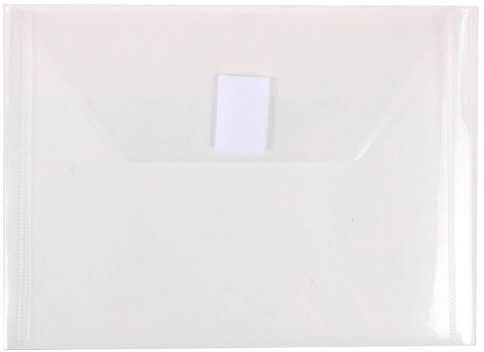 JAM Paper Premium Plastic Document File, Clear, 3/Pack (920V0CLX3)