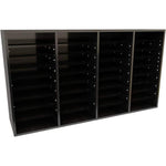AdirOffice 500 Series 36 Compartment Literature Organizers, 39.3" x 11.8", Black, 2/Pack (500-36-BLK-2PK)