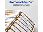 Avery Easy Peel Laser/Inkjet Address Labels, 1" x 2 5/8", White with Metallic Gold Borders, 300 Labels/Pack (6540)