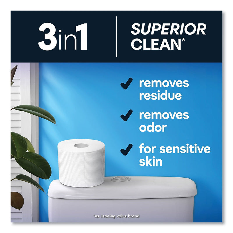 Cottonelle Ultra CleanCare Toilet Paper, 1-Ply, White, 284 Sheets/Roll, 48 Rolls/Carton (KCM55489)