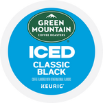 Green Mountain Brew-Over-Ice Classic Black Iced Coffee Keurig® K-Cup® Pods, Dark Roast, 0.40 oz., 96/Box (390276CT)