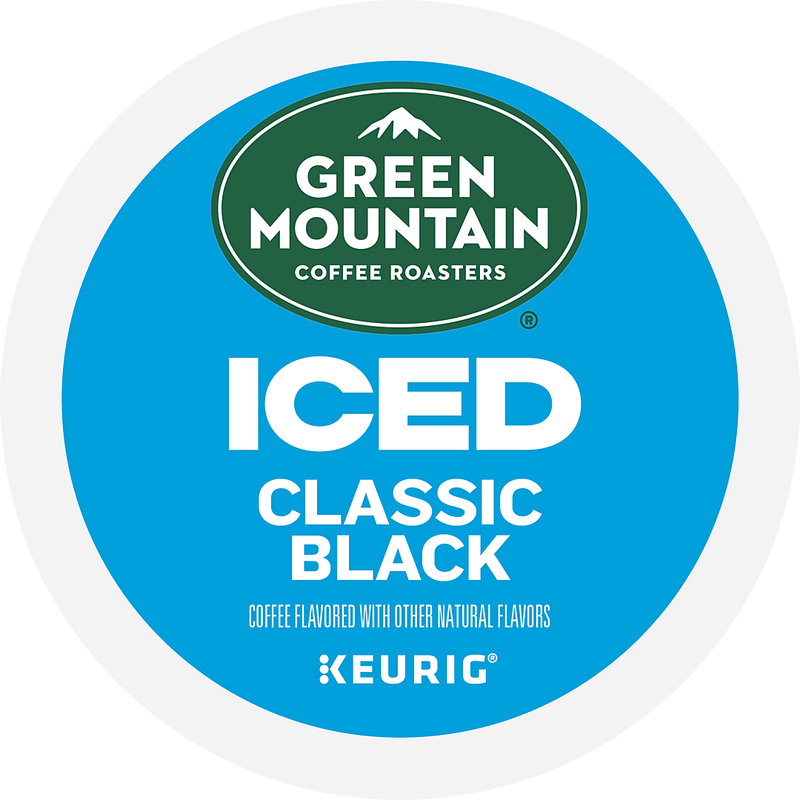 Green Mountain Brew-Over-Ice Classic Black Iced Coffee Keurig® K-Cup® Pods, Dark Roast, 0.40 oz., 96/Box (390276CT)