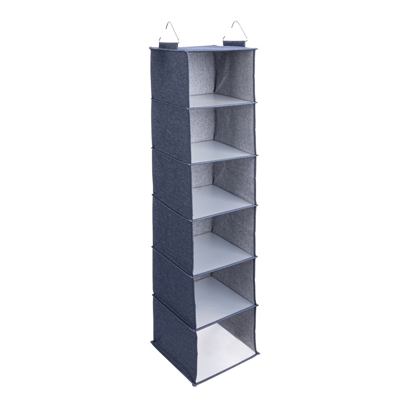 Household Essentials Hanging Closet Organizer, 6 Shelf (HE1061)