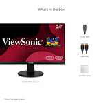 ViewSonic 24" 100 Hz LED USB-C Monitor, Black (VA2447-MHU)