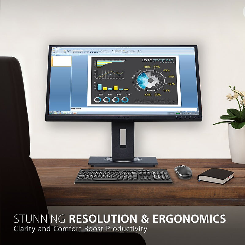 ViewSonic Ergonomic 22" 60 Hz LCD Monitor, Black (VG2248)
