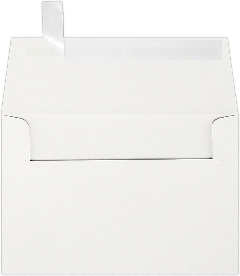 JAM Paper A4 Self Seal Booklet Envelope 4 1/4" x 6 1/4", Natural White, 50/Pack (4872-SN-50)