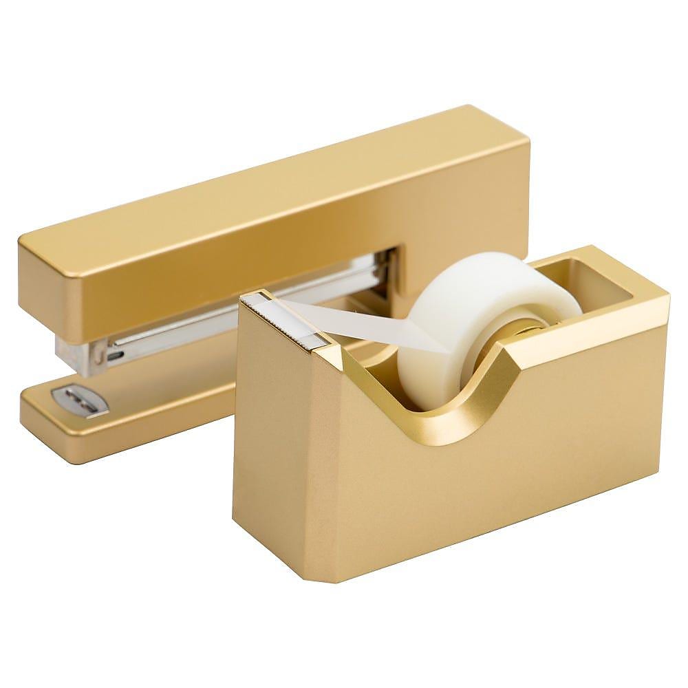 JAM Paper Office Supply Kit, Gold, 2/Pack (3378go)