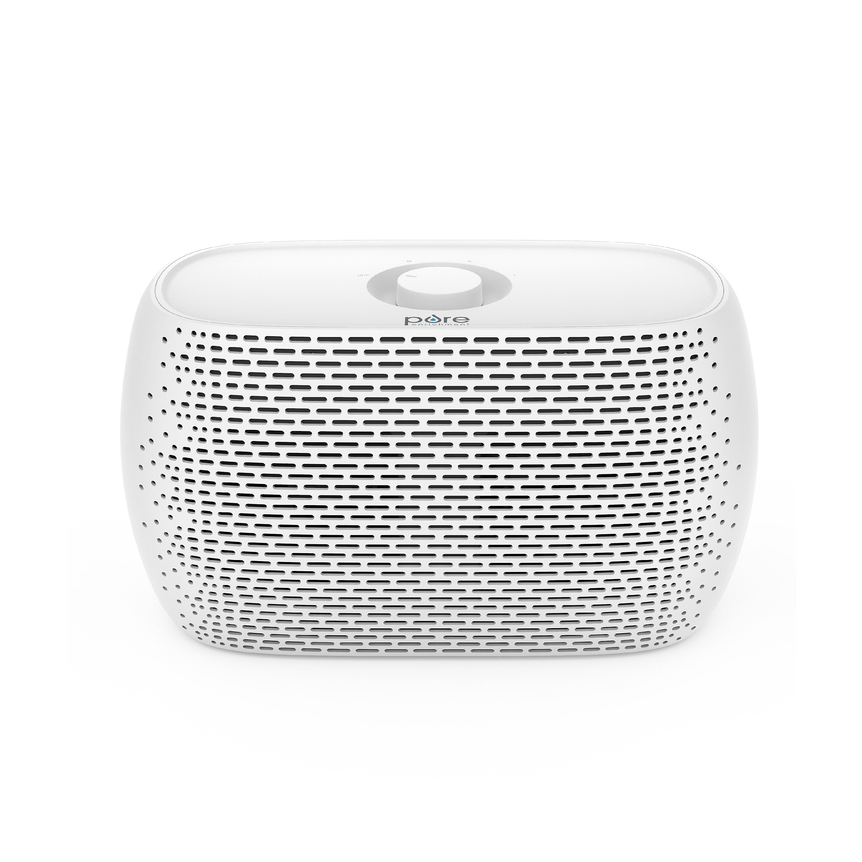 Pure Enrichment PureZone Breeze True HEPA Tabletop Air Purifier, 3-Speed, White (PECOMPAP-RT)