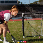 Champion Sport Mini Lacrosse Goal, White/Black (CHSMLG)