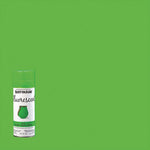 Rust-Oleum Fluorescent Spray Paint, Flat Fluorescent Green, 11 oz., 6/Carton (342417)