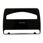 Georgia-Pacific Safe-T-Gard Toilet Seat Cover Dispenser, Half-fold, Black, 10/Carton (57748)