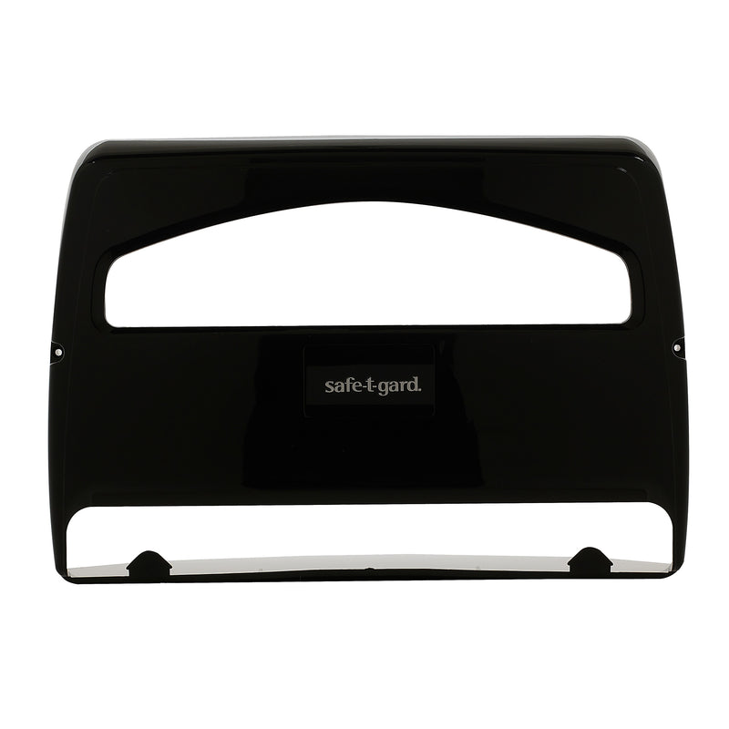 Georgia-Pacific Safe-T-Gard Toilet Seat Cover Dispenser, Half-fold, Black, 10/Carton (57748)