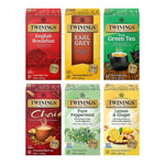 Twinings Variety Pack Assorted Tea Bags, 25 Bags/Box, 6 Boxes/Case (F15485)