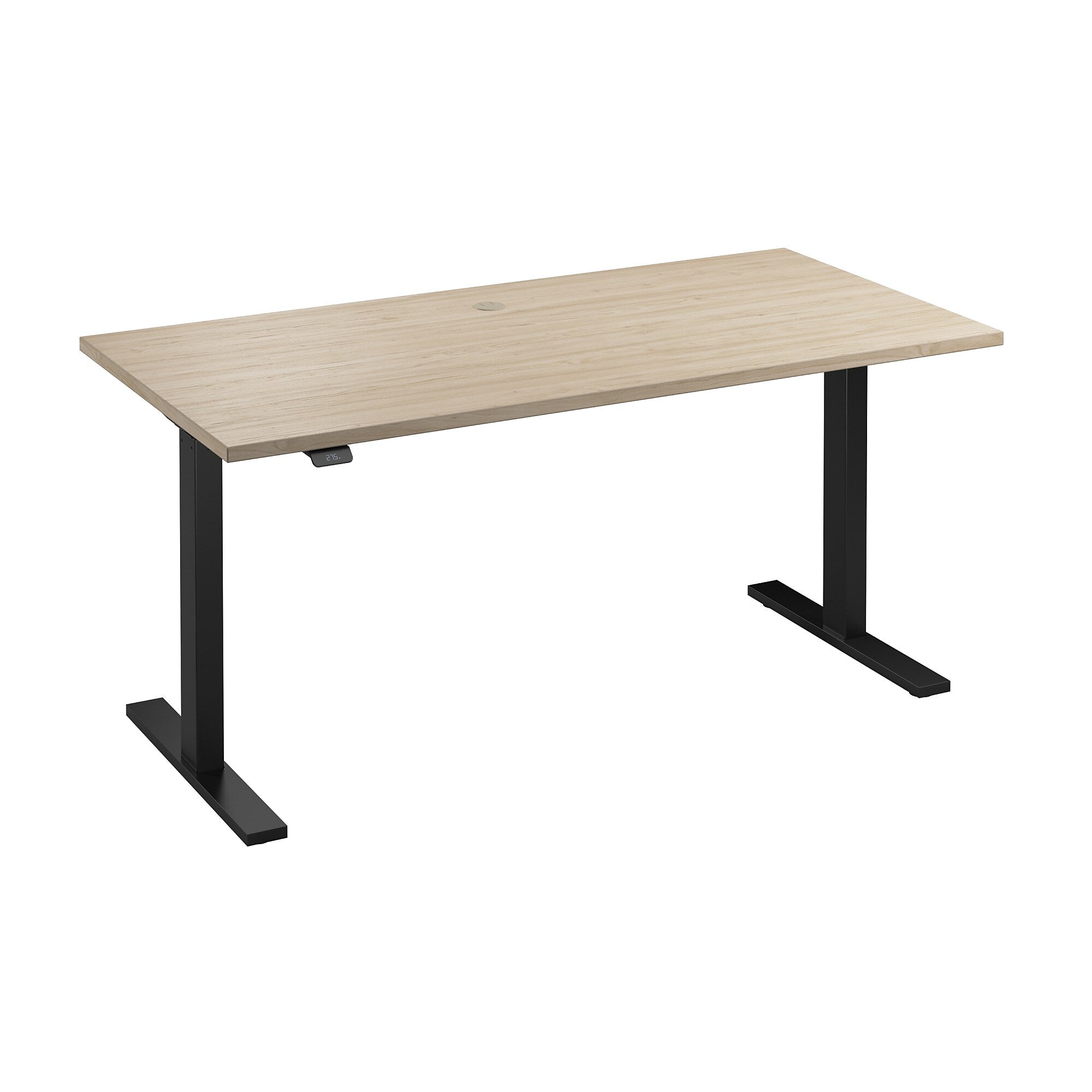 Bush Business Furniture Move 60 Series 60"W Electric Adjustable Standing Desk, Natural Elm/Black Powder Coat (M6S6030NEBK)