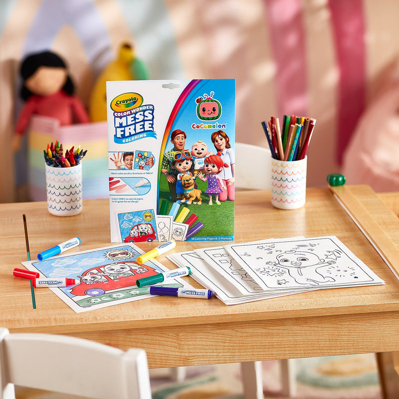Crayola Color Wonder: Cocomelon Coloring Book, 18 Pages, 2 Sets/Bundle (BIN752788-2)