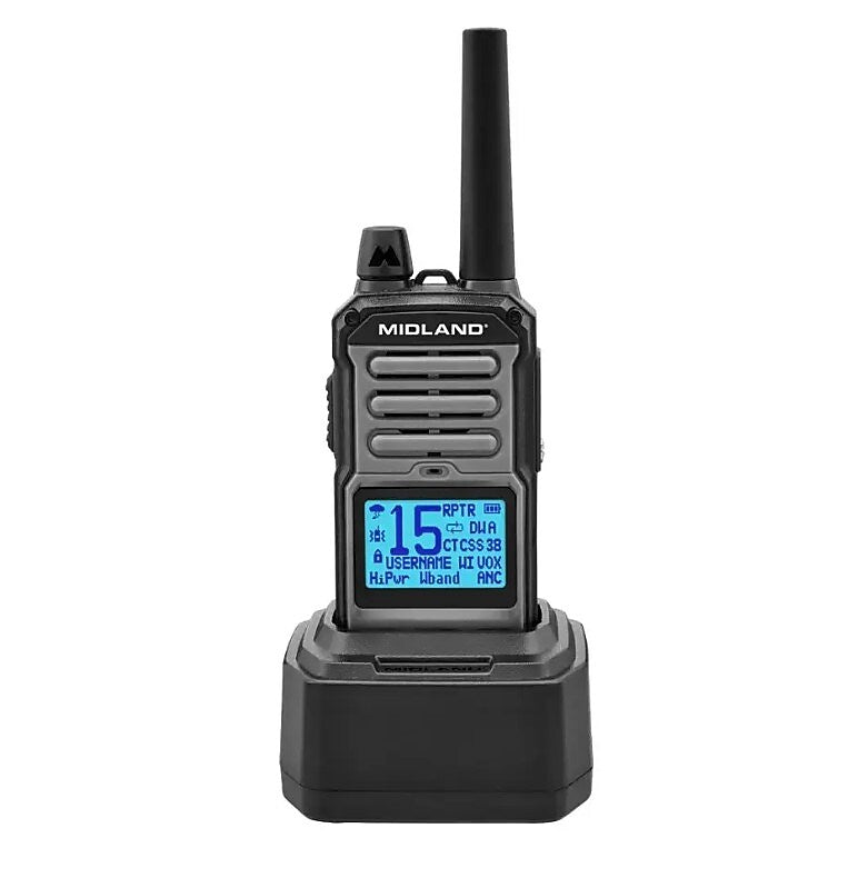 Midland GXT67 PRO GMRS Two-Way Radio, Black (GXT67)