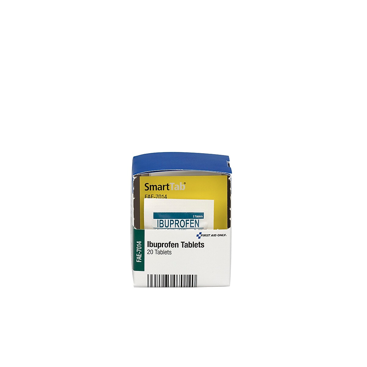 First Aid Only Ibuprofen Tablets, 200 mg, 2 Tablets/Packet, 10 Packets/Box (FAE-7014)