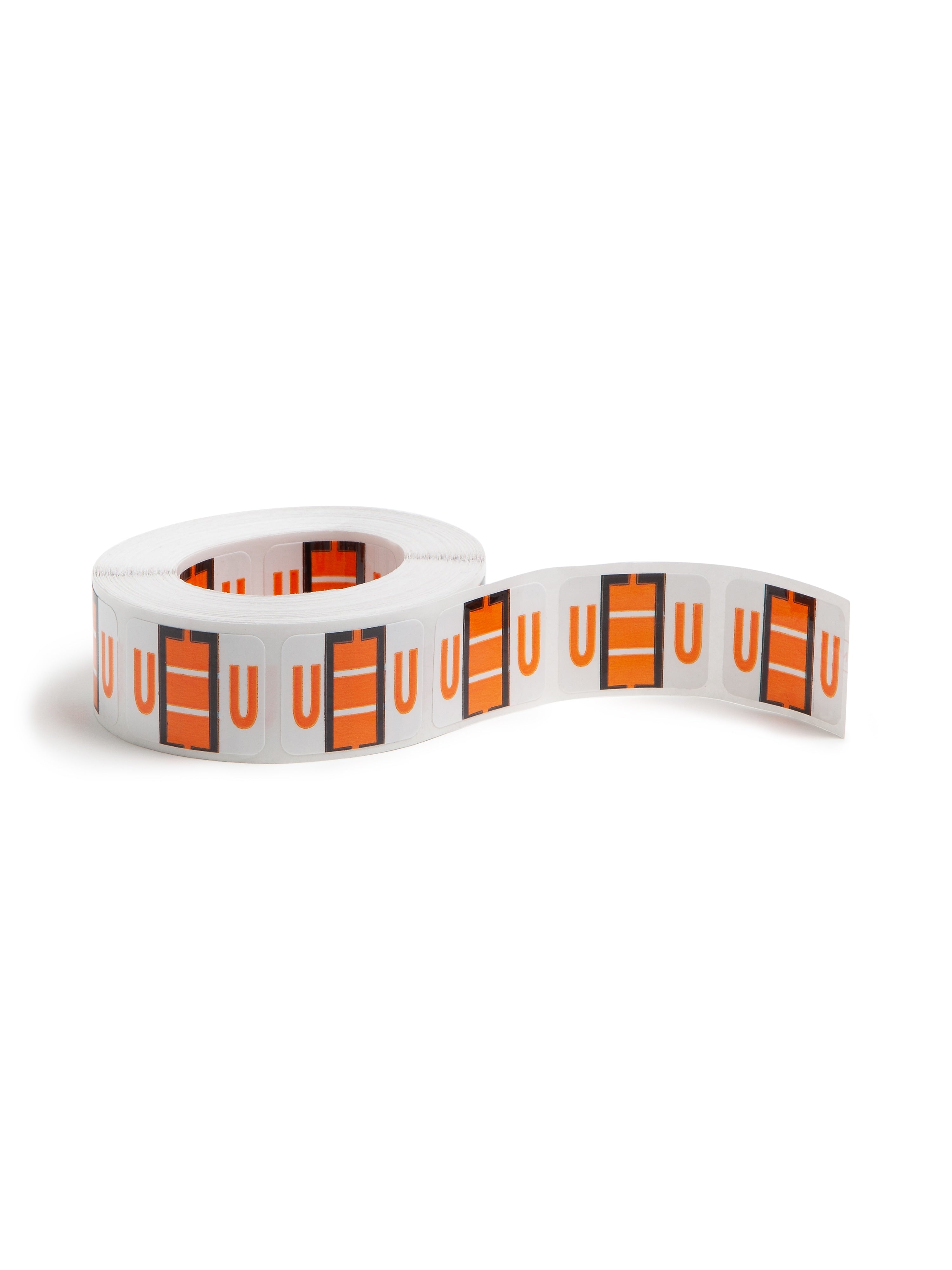Smead BCCR Labels File Folder Label, U, Light Orange, 500 Labels/Pack (67091)
