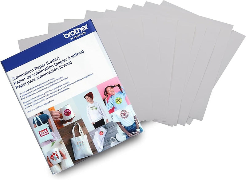 Brother 8.5" x 11" Sublimation Paper, White, 100 Sheets (SP01PLS)