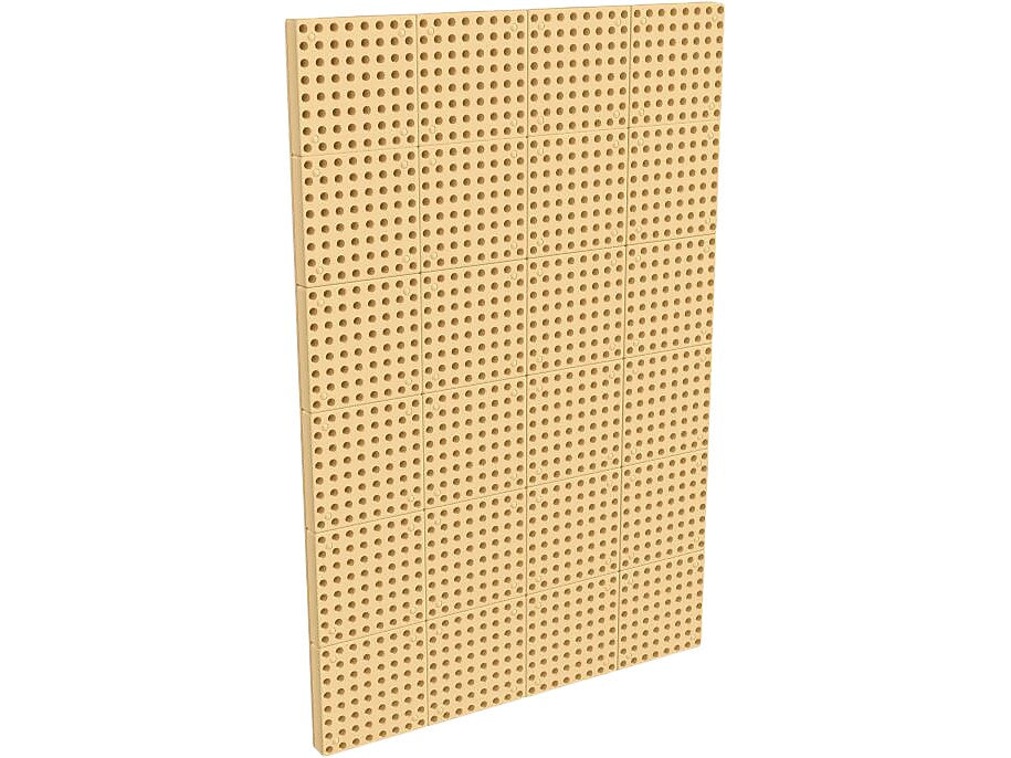Flash Furniture Bright Beginnings Multipurpose Modular STEAM Wall Peg System Panel, Brown (MK-ME10971-GG)