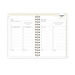 Planning Calendar DD Rugby Stripe Navy Frosted PP 5x8 RY26 Daily/Mthly Safety Wirebound -