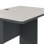 Bush Business Furniture Cubix 36"W Desk, Slate/White Spectrum (WC8436A)