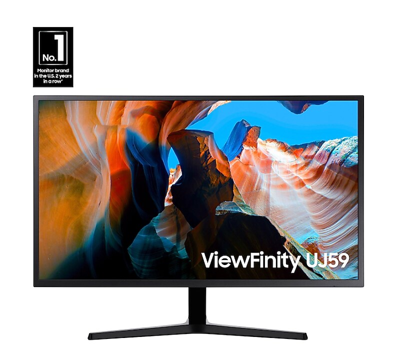 Samsung 32" 60Hz UHD LCD Everyday Monitor, Dark Gray/Blue (LU32J590UQNXZA)